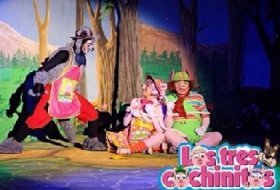 Teatro infantil: Los Tres Cochinitos y El Lobo Feroz. Teatro Tepeyac. Actividades para niños. Planes para niños. Ciudad de México, DF Gustavo A. Madero